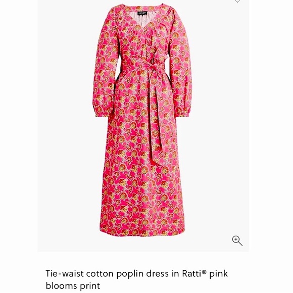 J. Crew Collection Midi Maxi Dress Ratti Floral Tie Waist Shirtdress New NWT - Picture 13 of 13